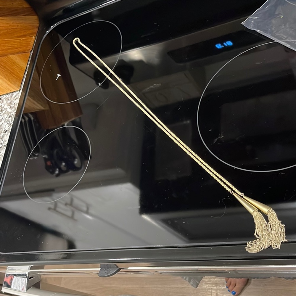 Long Kendra Scott gold Necklace